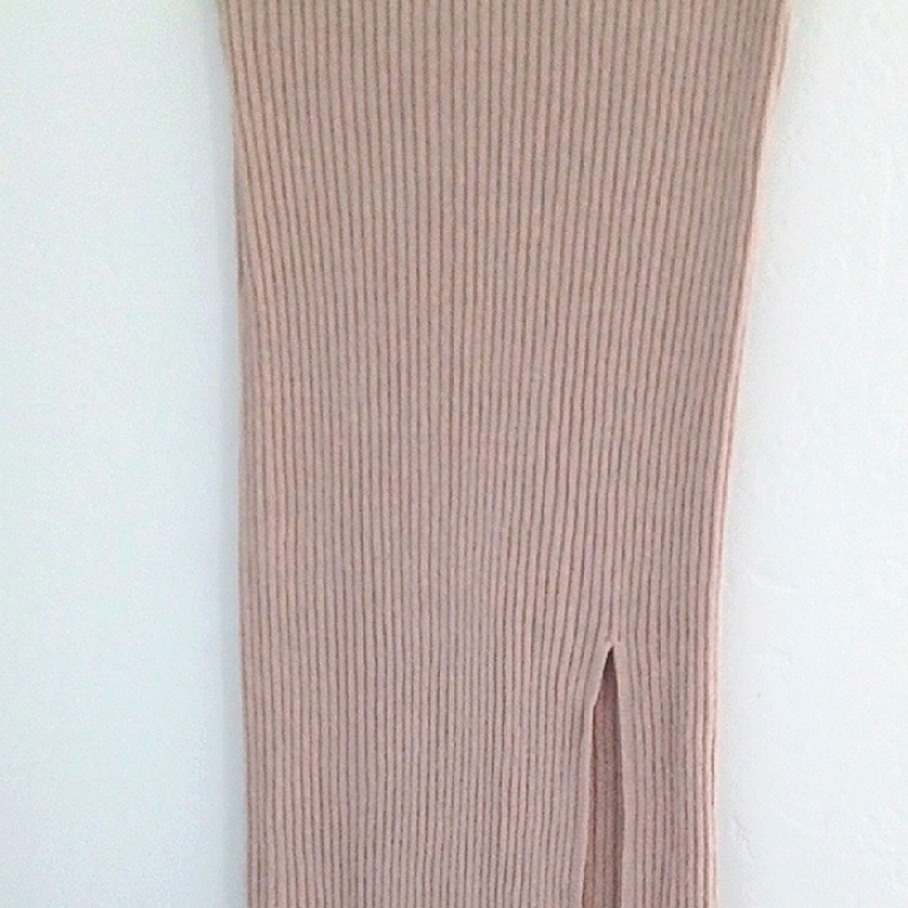 Cotton On Blush Pink Women's Ribbed Maxi Skirt X-Large - Picture 5 of 10